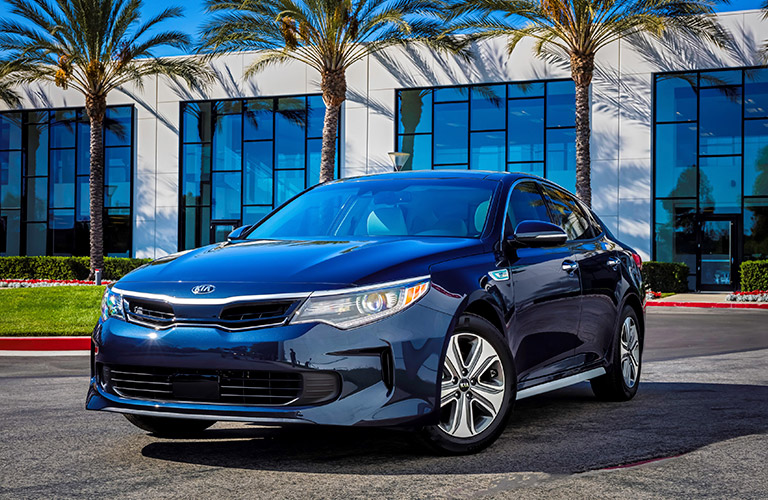 2017 Kia Optima Hybrid in blue