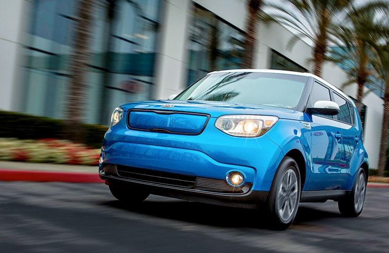 2017 Kia Soul EV in blue