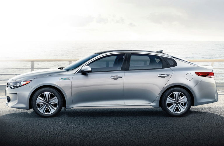 2018 Kia Optima Hybrid in silver