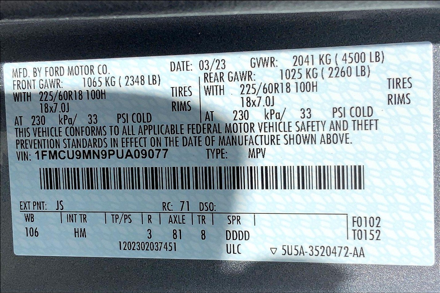 2023 Ford Escape ST-Line