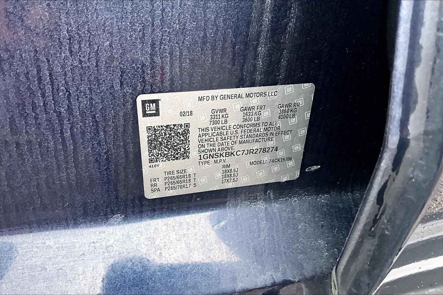 2018 Chevrolet Tahoe LT