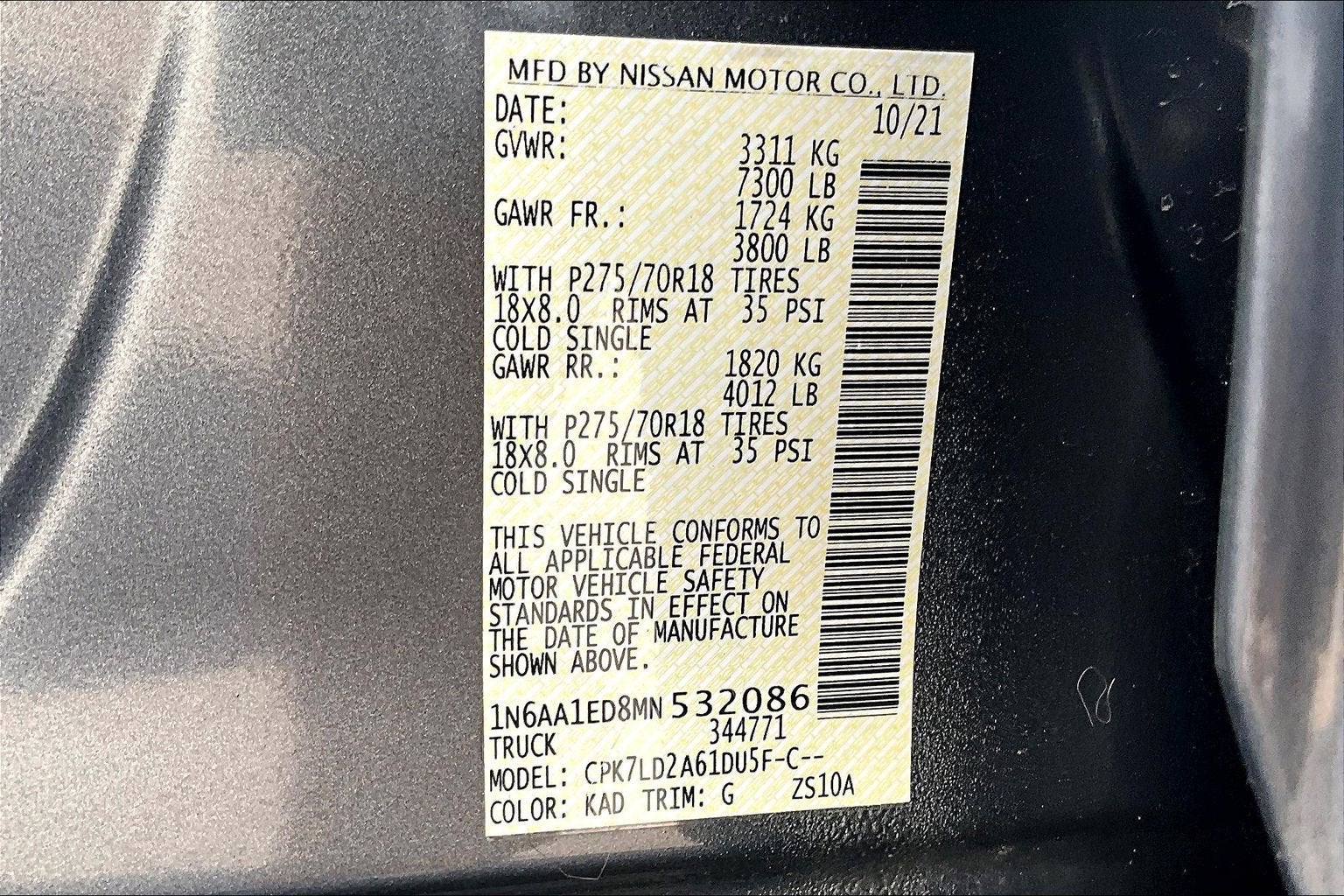 2021 Nissan Titan PRO-4X