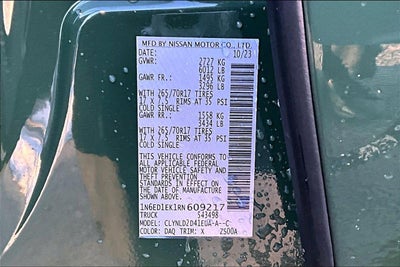 2024 Nissan Frontier PRO-4X