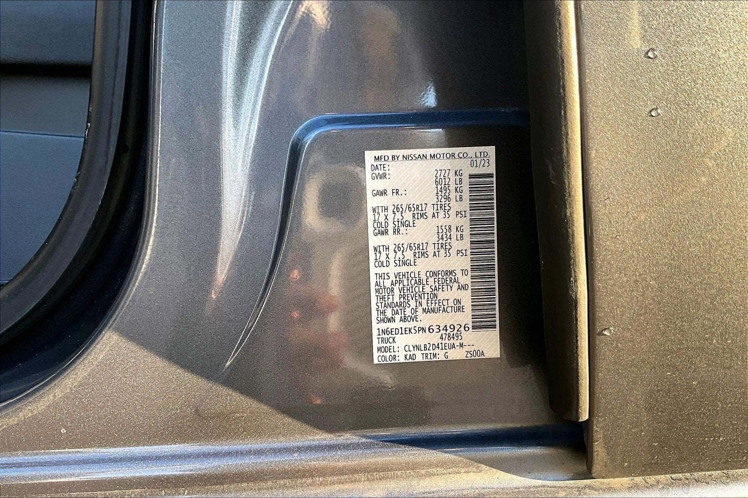 2023 Nissan Frontier SV