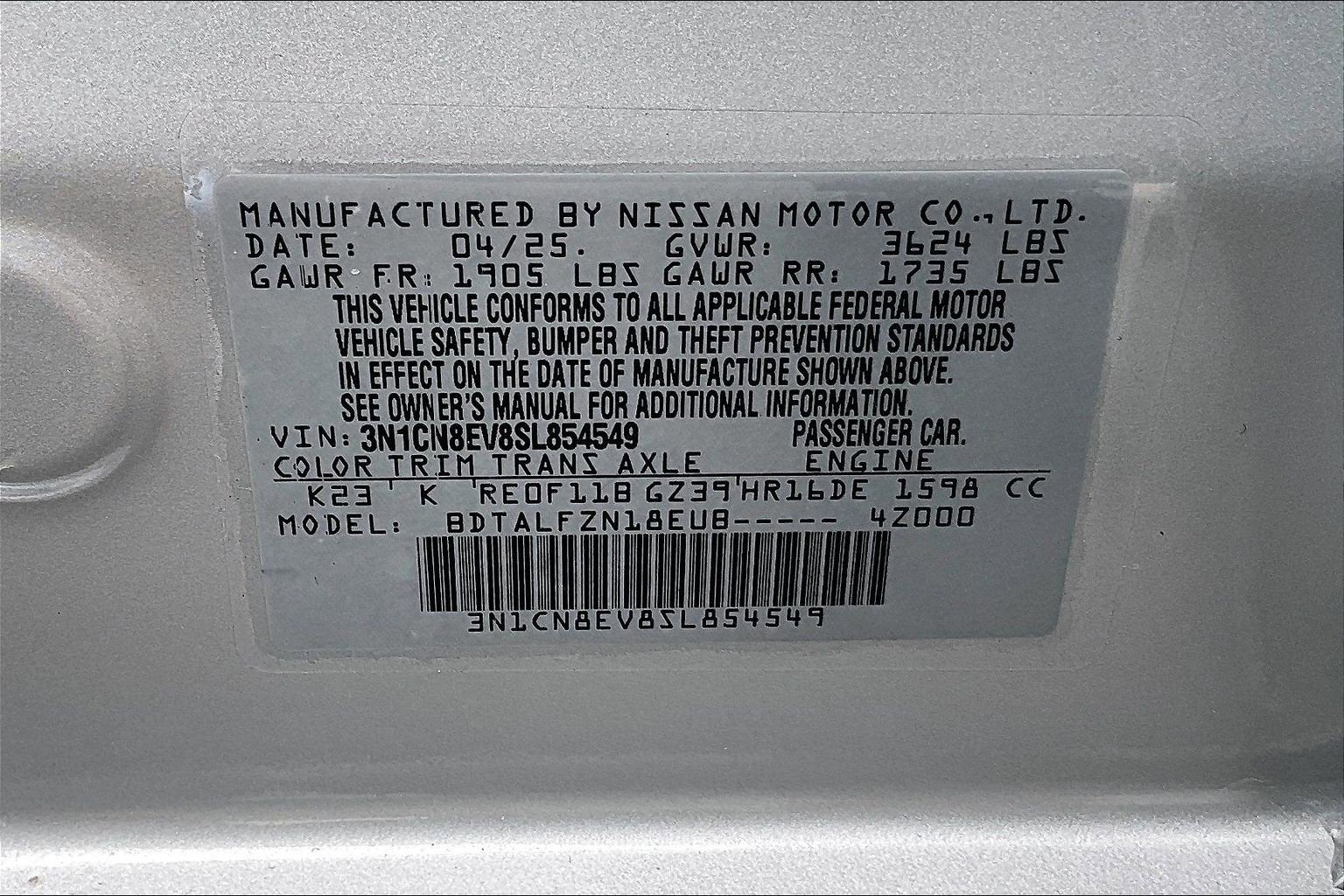 2025 Nissan Versa SV