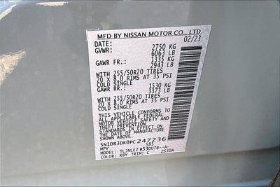 2023 Nissan Pathfinder Platinum