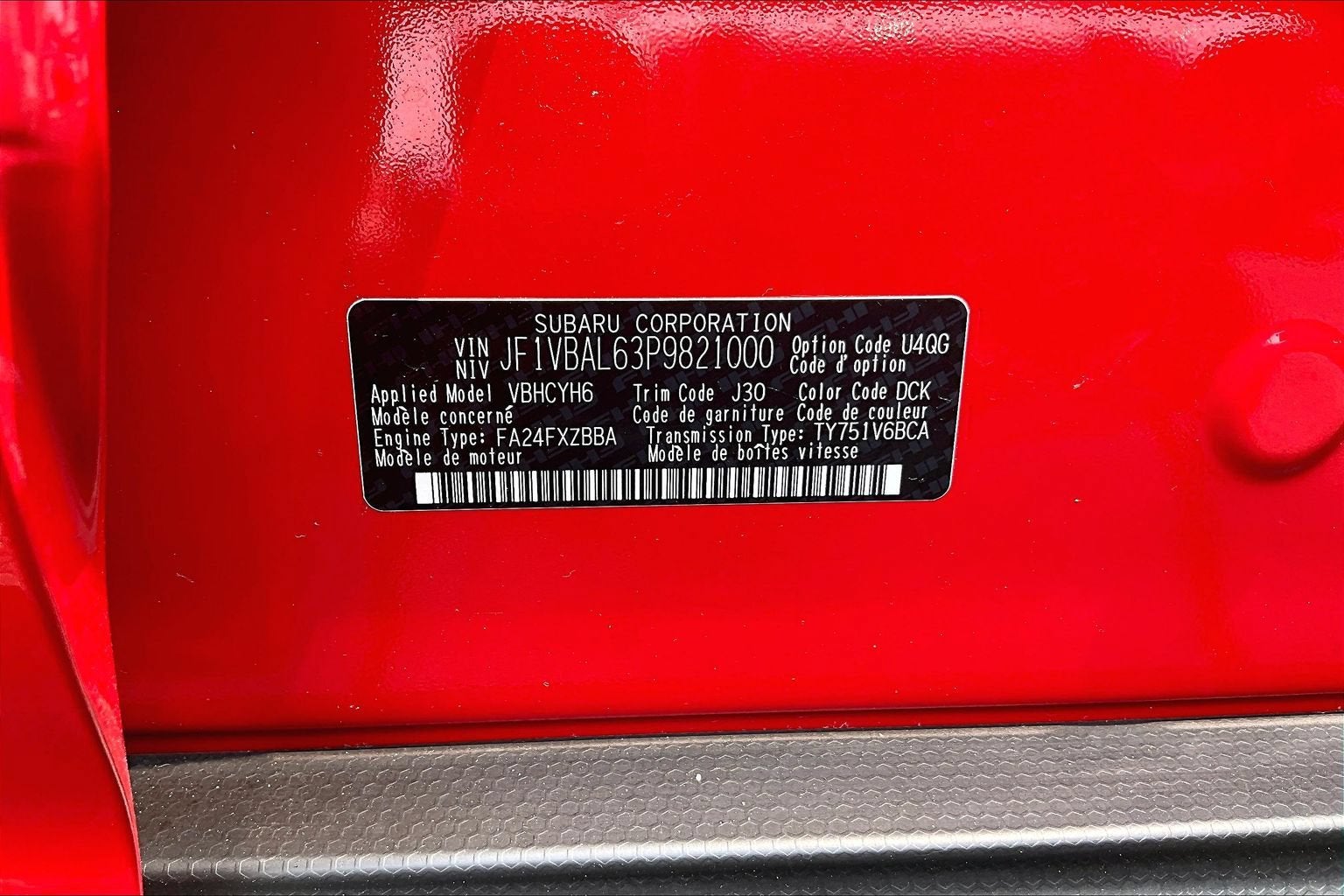2023 Subaru WRX Limited