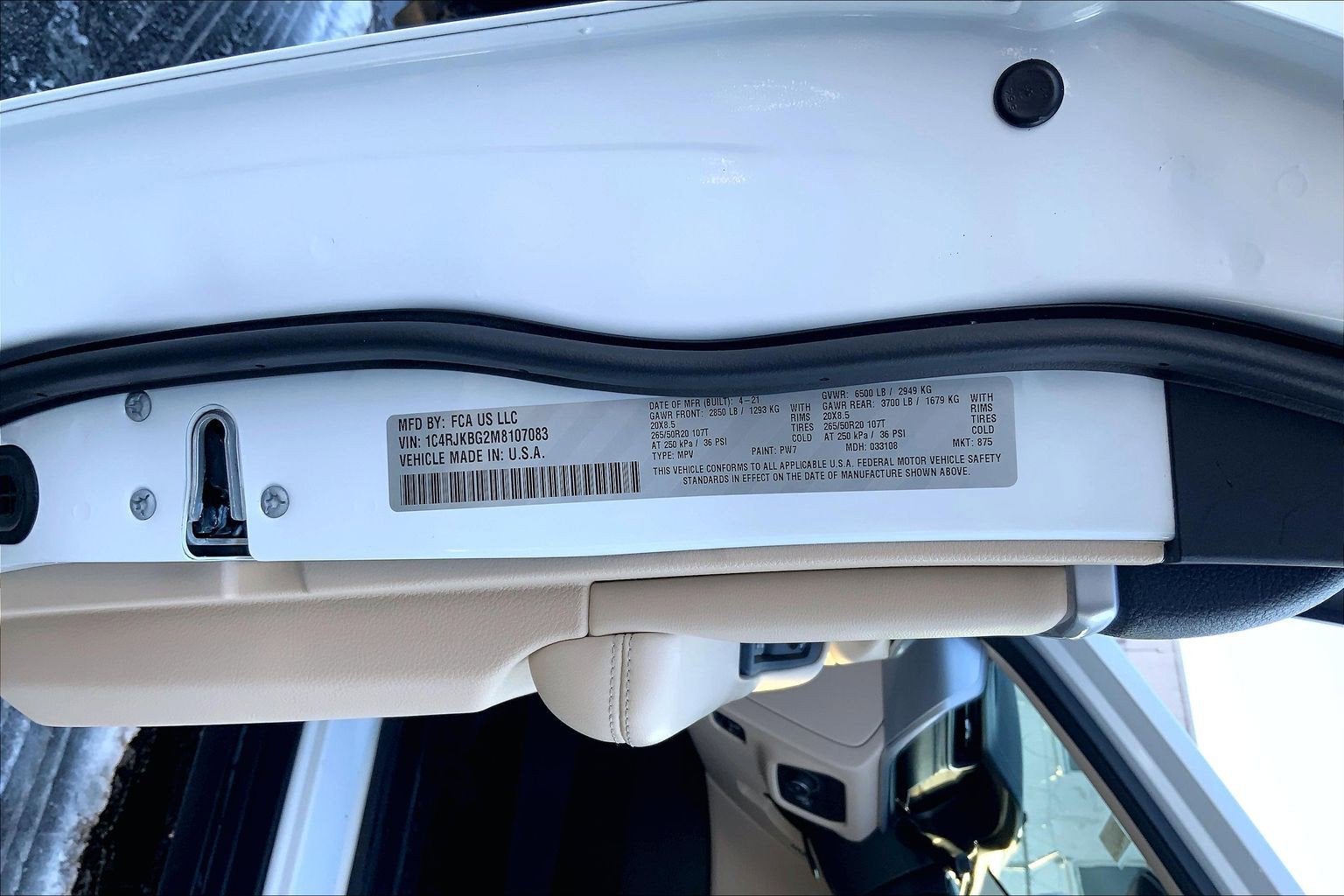 2021 Jeep Grand Cherokee L Limited 4x4