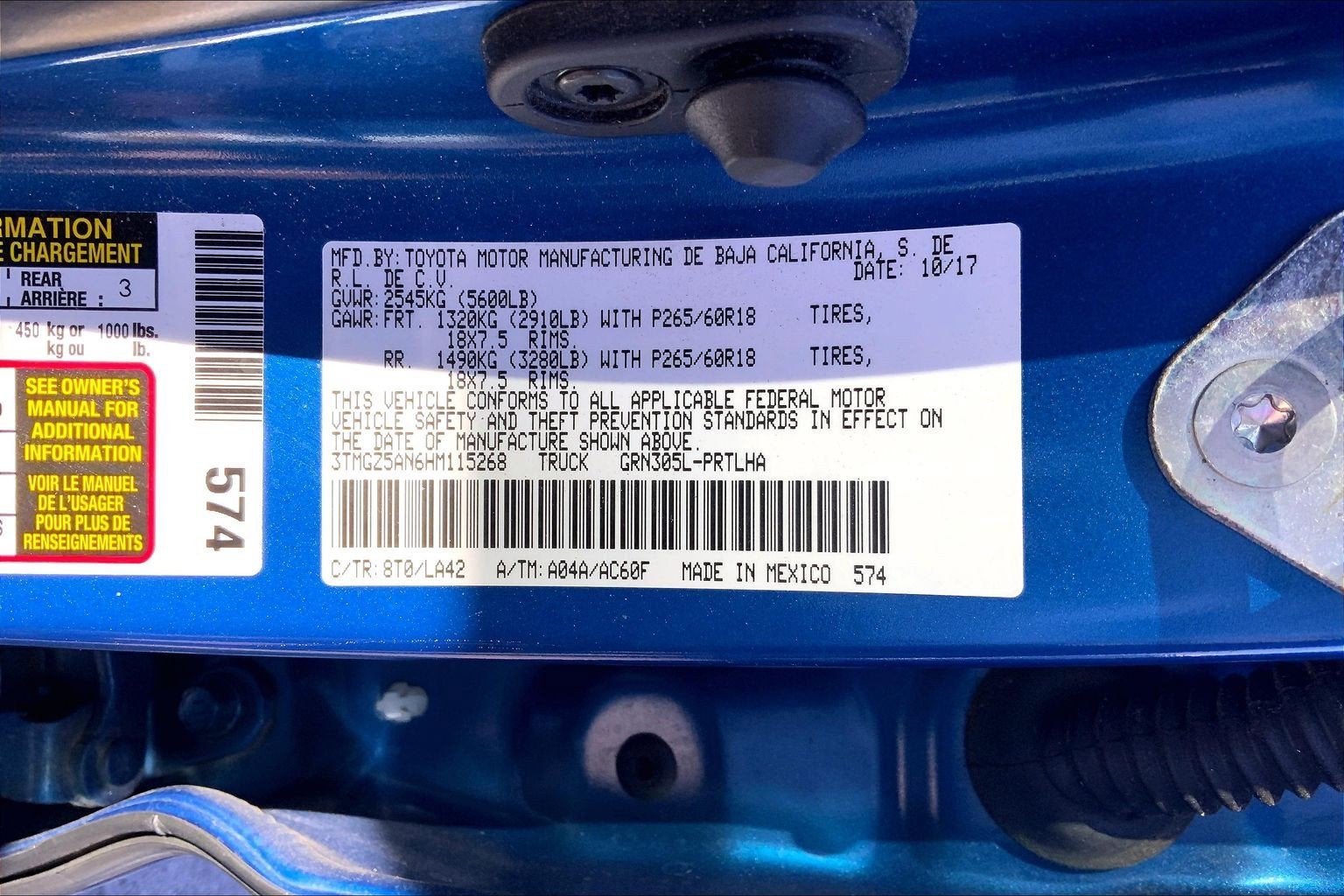 2017 Toyota Tacoma Limited