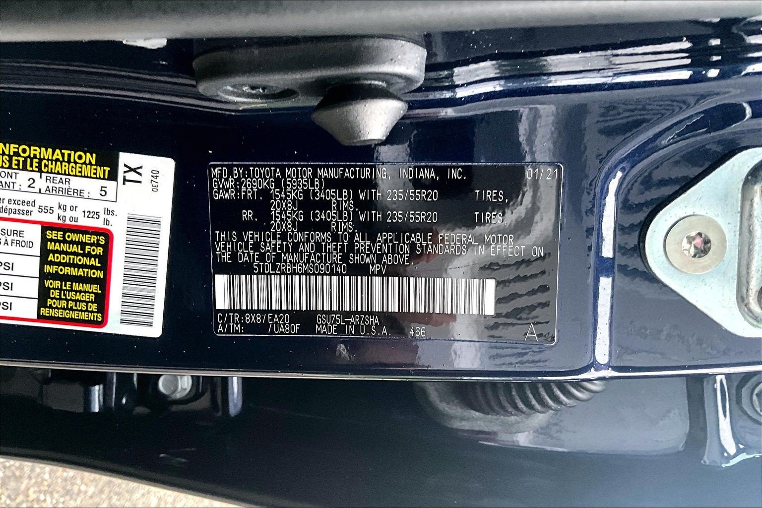2021 Toyota Highlander XSE