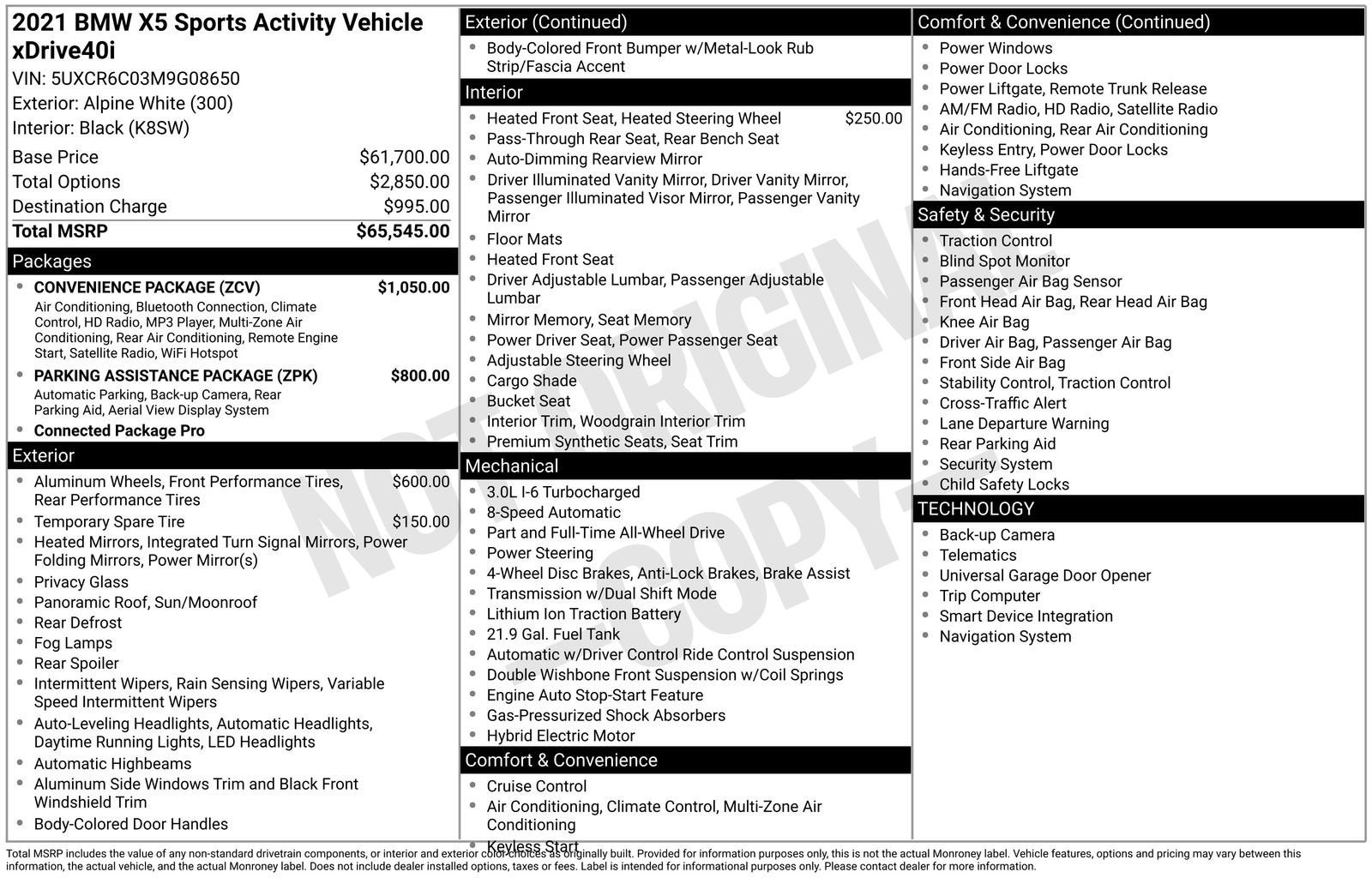 2021 BMW X5 xDrive40i