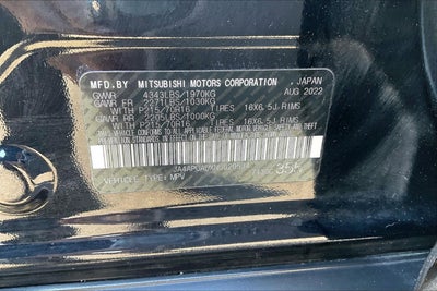 2022 Mitsubishi Outlander Sport ES