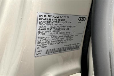 2021 Audi Q8 Premium