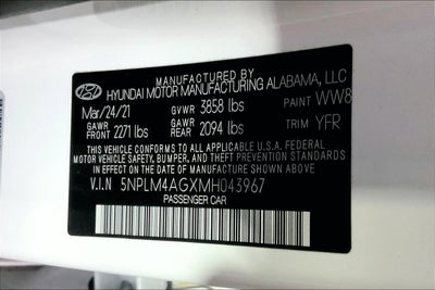 2021 Hyundai Elantra SEL