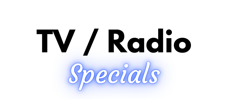Radio TV Specials Banner